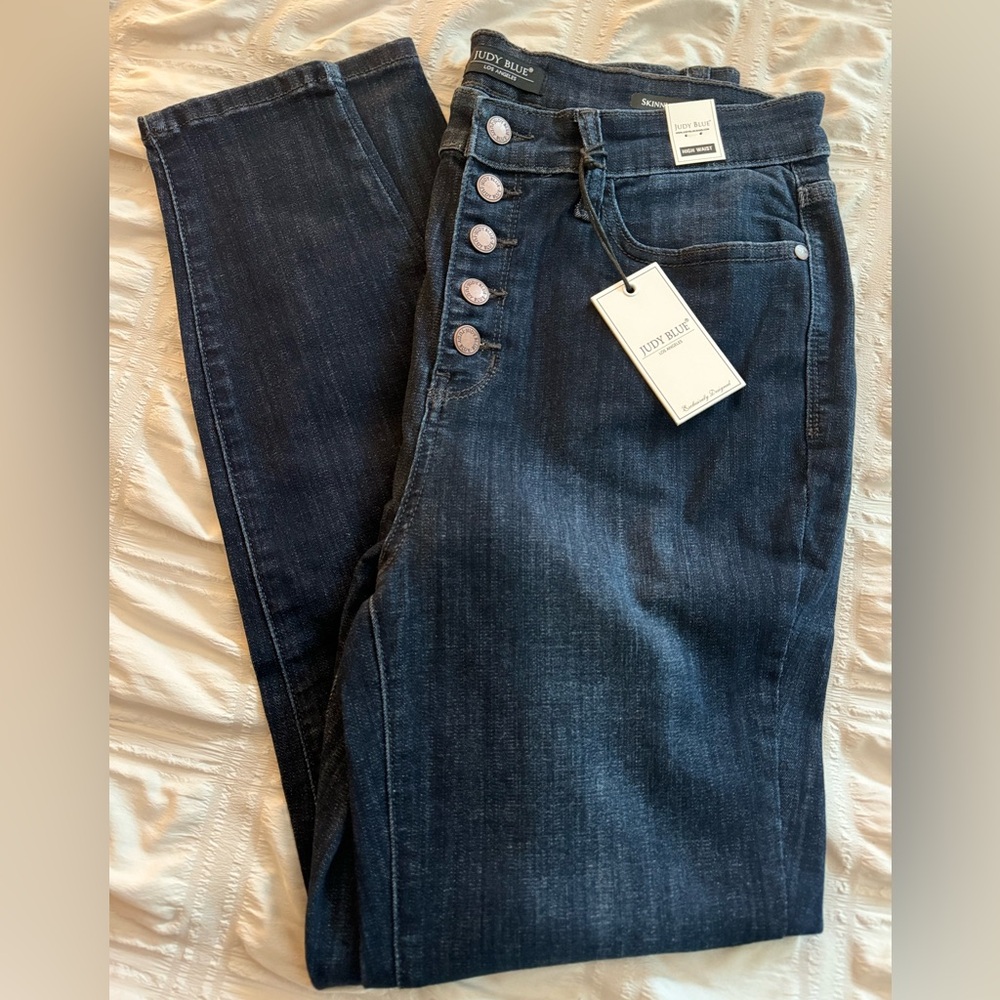 NWT Judy Blue High Waisted Skinny Jeans 13/31